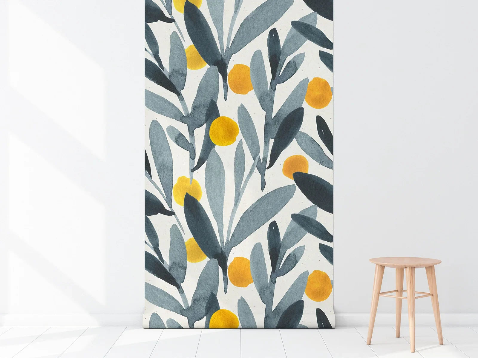 Behang Botanische Print - Vlies / 50cm x 300cm