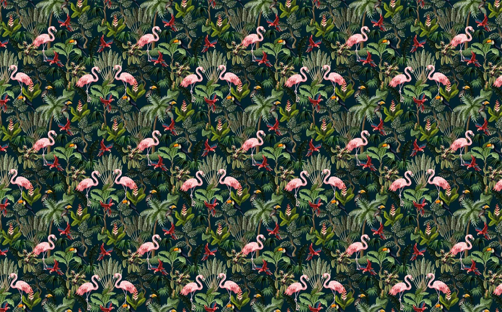 Behang Meisjeskamer Flamingo - 1 vierkante meter / Zelfklevend canvas